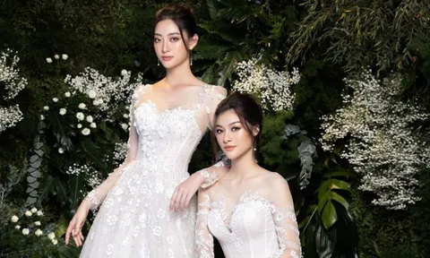 Lương Thùy Linh, Kiều Loan diện áo cưới đẹp ngất ngây, fan 'lịm tim' vì nhan sắc rạng ngời